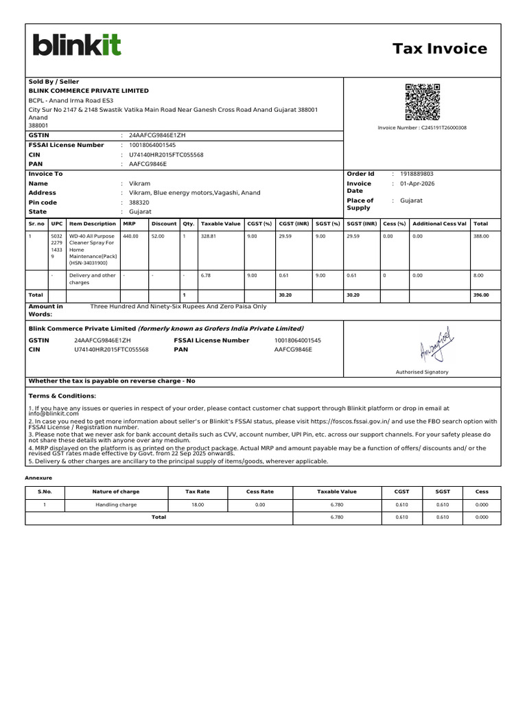 ForwardInvoice_ORD67760095727 2 | PDF | Invoice | Taxation
