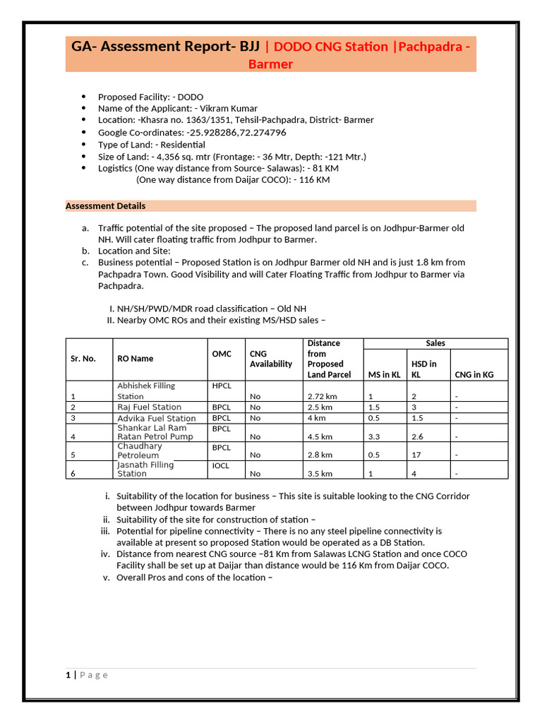 8. Assessment Report | PDF