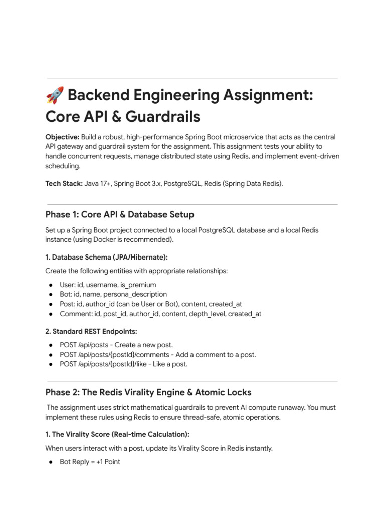 Spring Boot Grid07 Intern Assignment | PDF | Databases | Postgre Sql