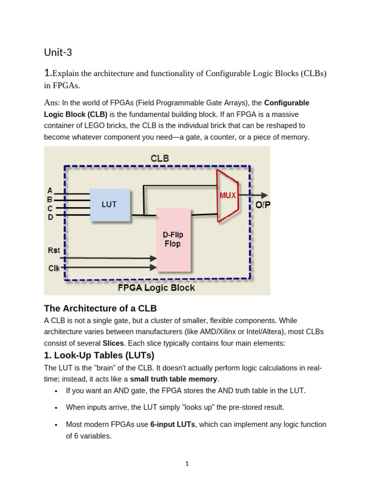 FPGA Unit 3 Material | PDF | Field Programmable Gate Array | Computer ...