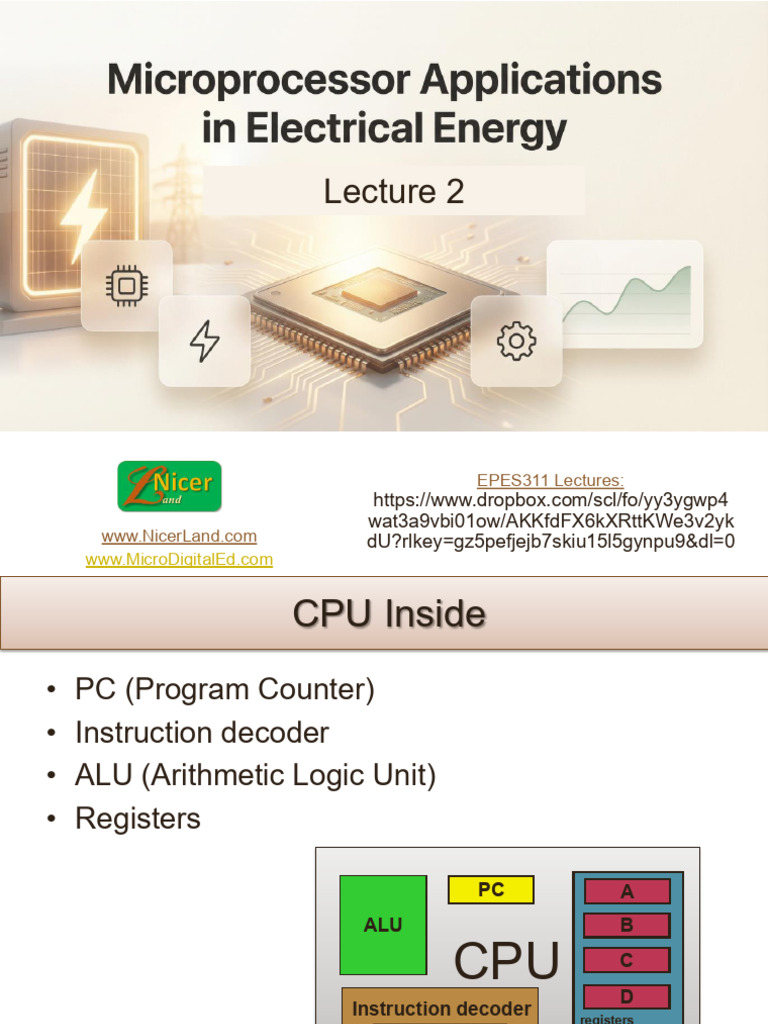 Lec 1 Microprocessor | PDF | Central Processing Unit | Computer Hardware