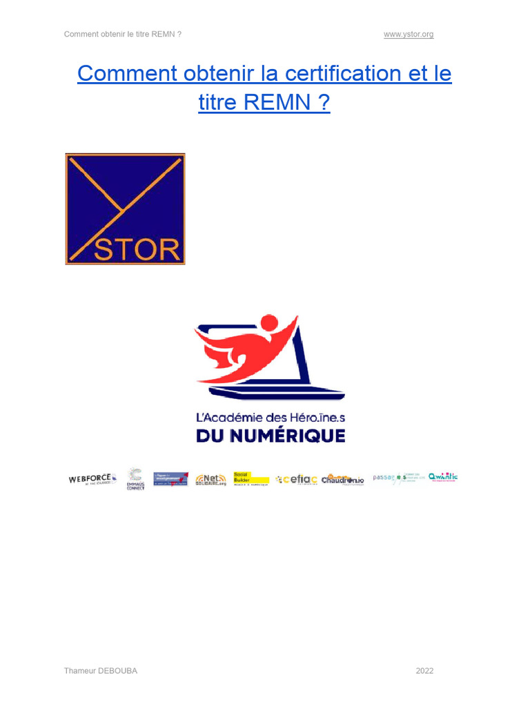 DA. Comment Obtenir Le Titre REMN | PDF