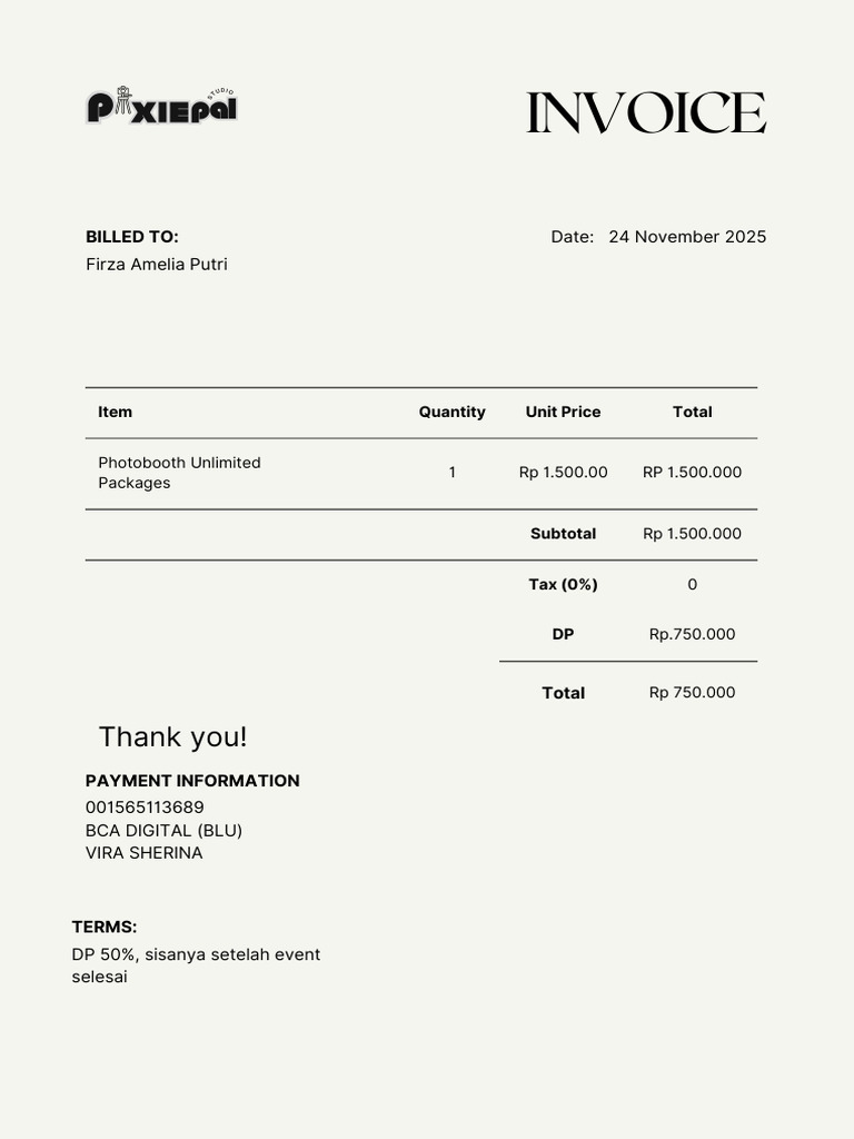 Invoice Firza | PDF