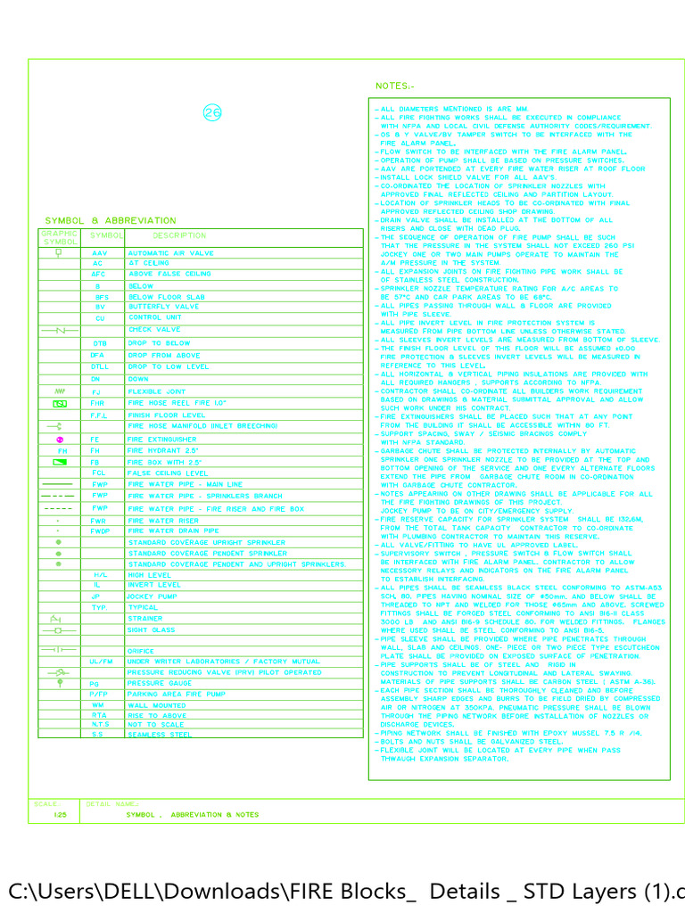 C:/Users/DELL/Downloads/FIRE Blocks - Details - STD Layers (1) .D | PDF