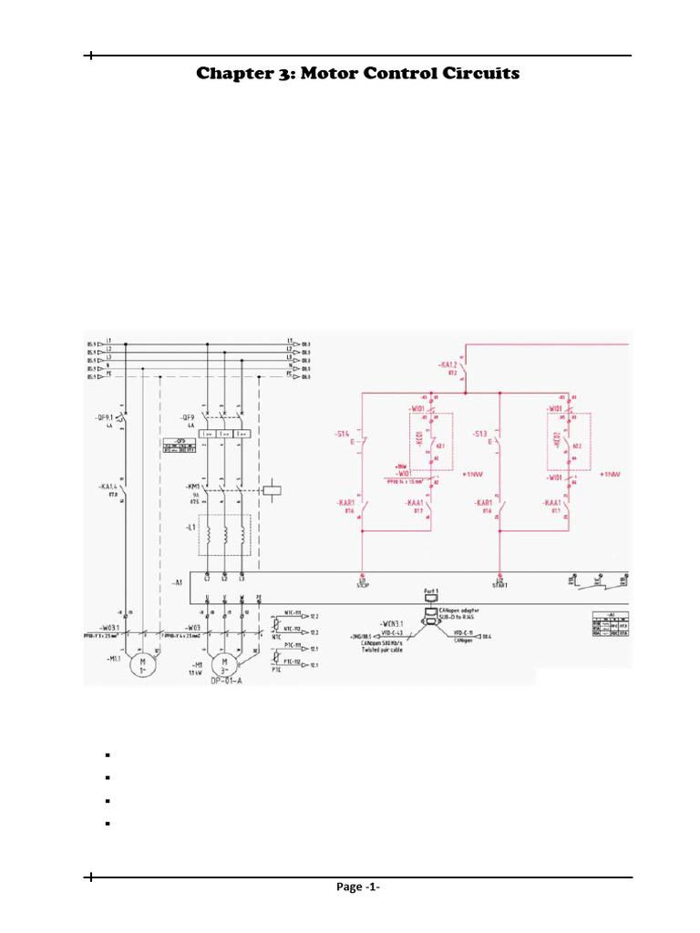 Chapter 3-Motor Control Circuits | PDF | Electric Motor | Relay