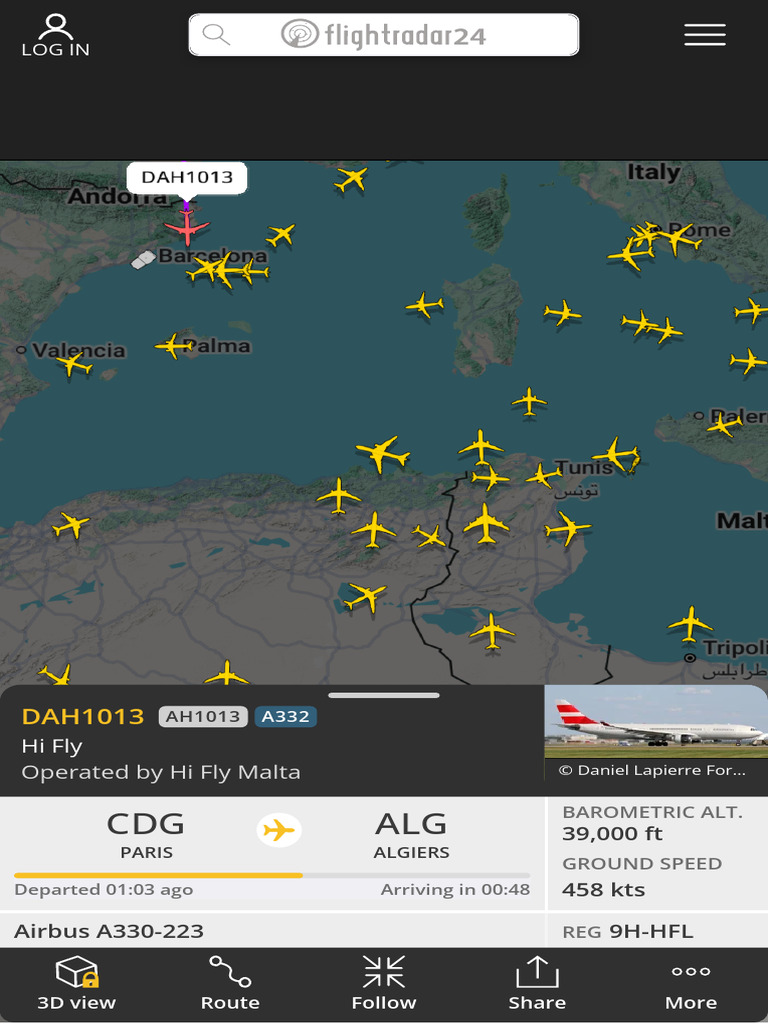 Flightradar24 Live Flight Tracker - Real-Time Flight Tracker Map | PDF