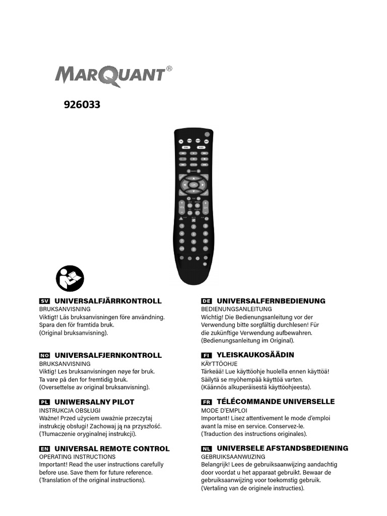 Universal Remote Control | PDF