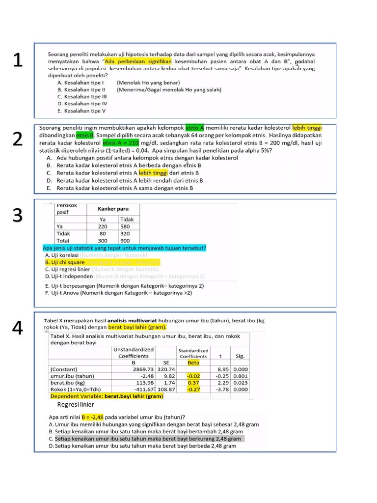 UAS Biostat p. Besral | PDF