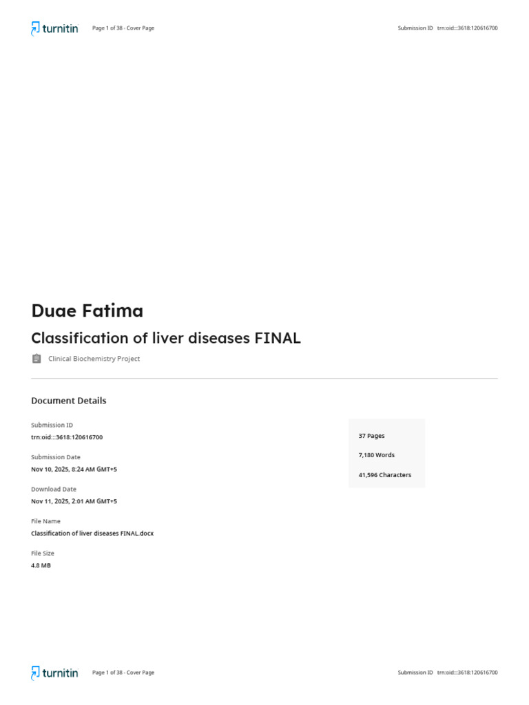 Classification of Liver Diseases FINAL | PDF | Cirrhosis | Hepatitis