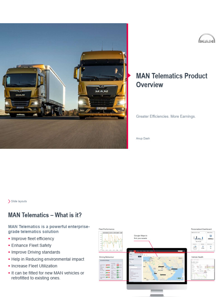 MAN Telematics Overview | PDF | Vehicles | Motor Vehicle