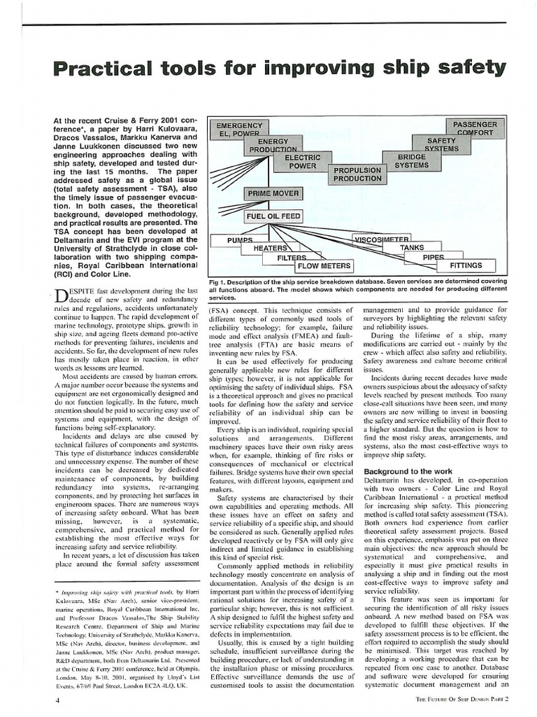 01 Practical Tools for Improving Ship Safety | PDF