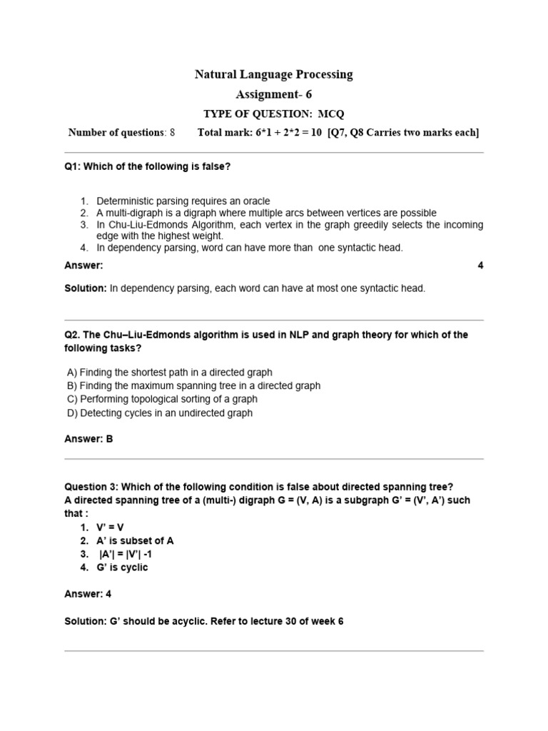 Week 06 Assignment 06 Solution | PDF | Mathematical Relations ...