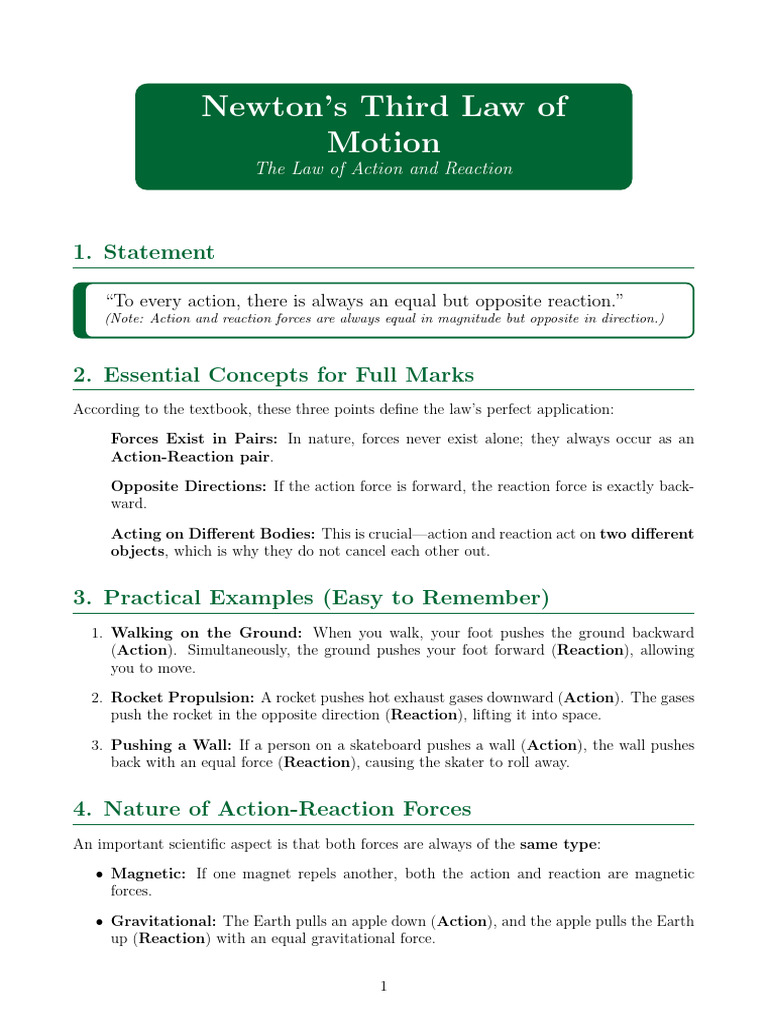 3rd law | PDF