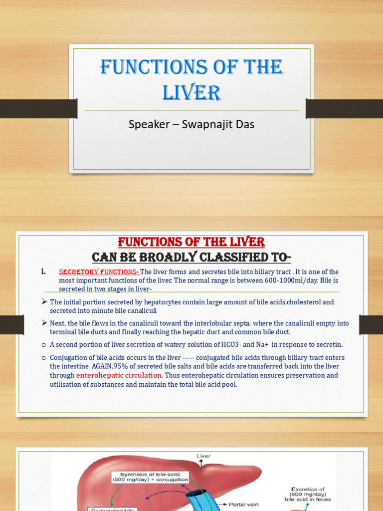 Functions of the Liver (1) | PDF | Bile | Liver