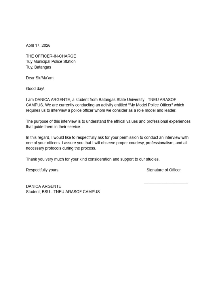 Request Letter | PDF
