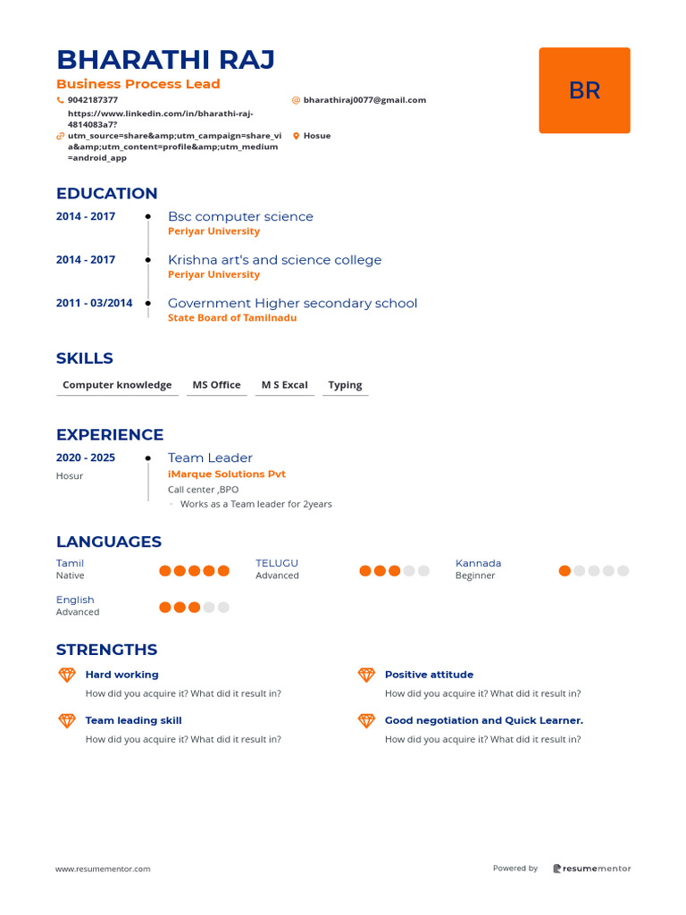 Bharat Hi Raj Resume | PDF