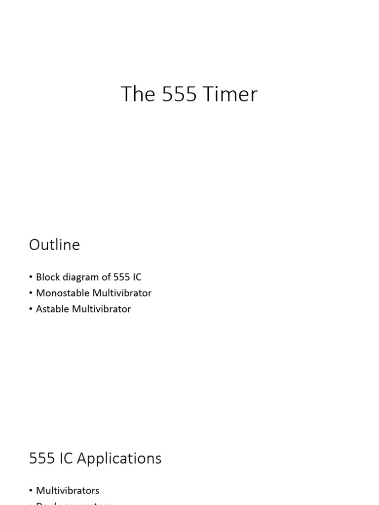 Timer IC | PDF | Analog Circuits | Electricity