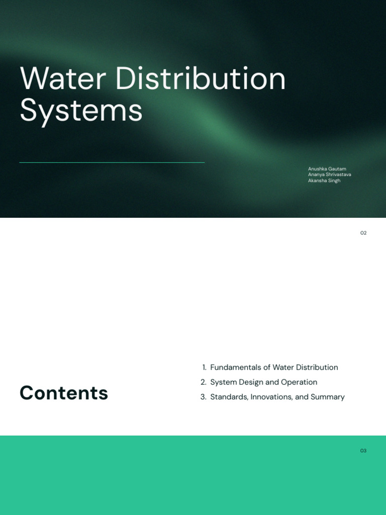 Water Distribution Systems Buildings | PDF | Water | Valve