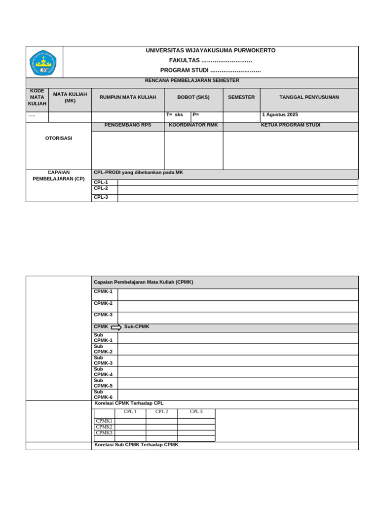 Template RPS 2025 | PDF