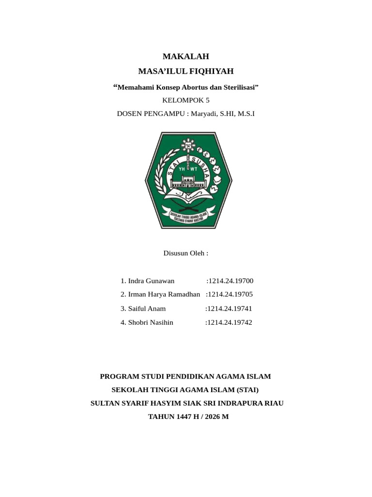 Masa'Ilul Fiqhiyyah KLMPK 5 | PDF