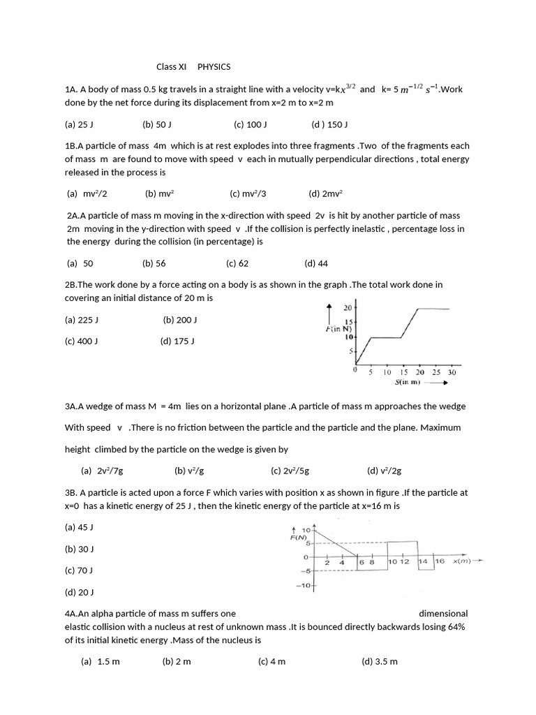 Xi Physics Cet | PDF | Collision | Applied And Interdisciplinary Physics