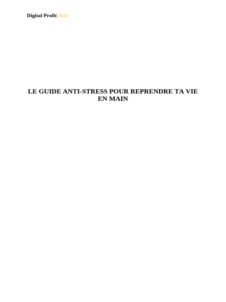 Le Guide Anti | PDF | Stress (Biologie) | Anxiété