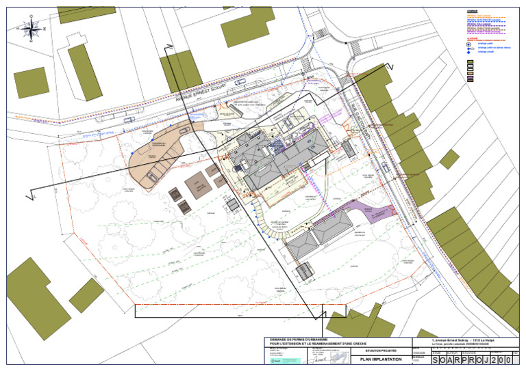 SO AR PROJ 200 Plan Implantation | PDF | Matériaux de construction