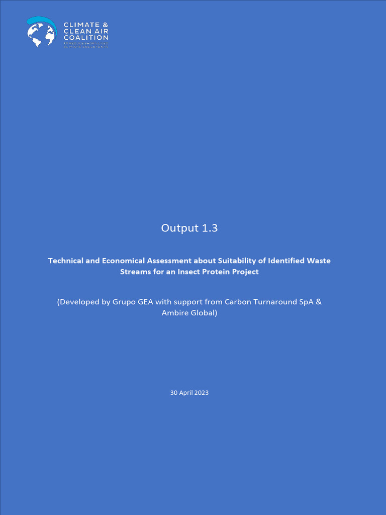 CCAC Lima BSF Assessment of Waste Streams | PDF
