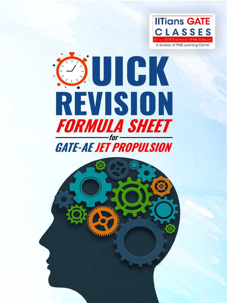 gate_aerospace_ jet_propulsion_formulae_sheet | PDF