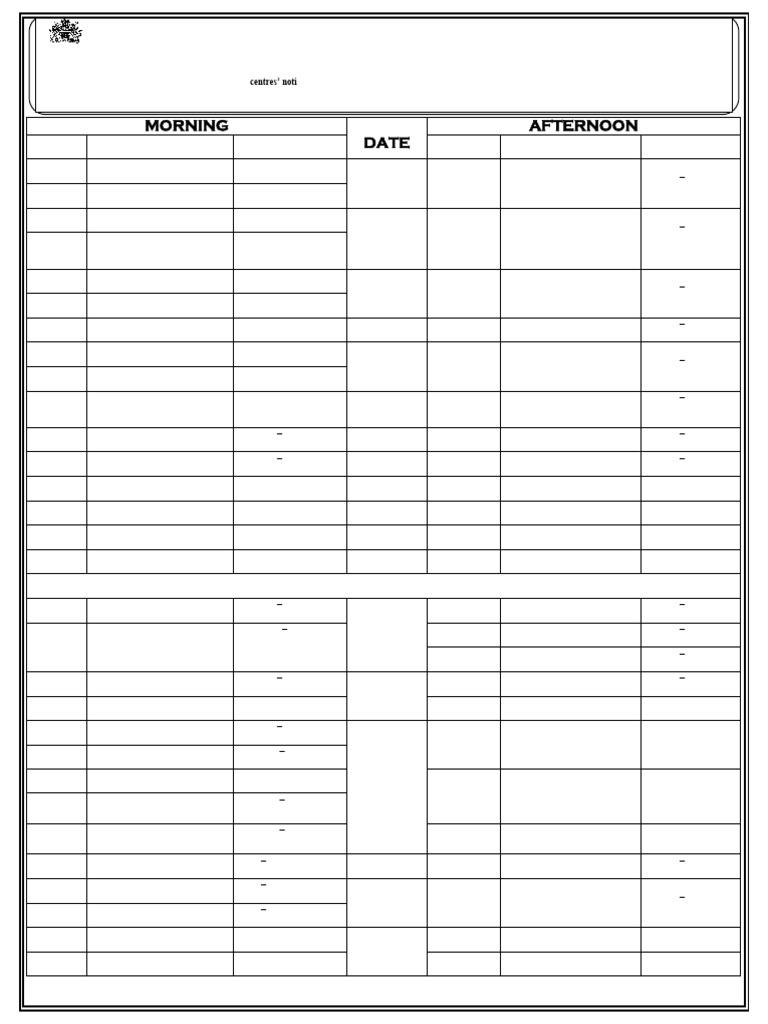 2026 Seed Msce Mock Time Table Final | PDF