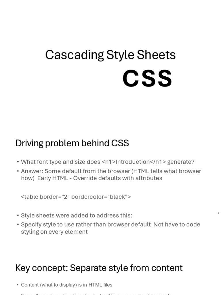 3. CSS Basics | PDF | Html Element | Html