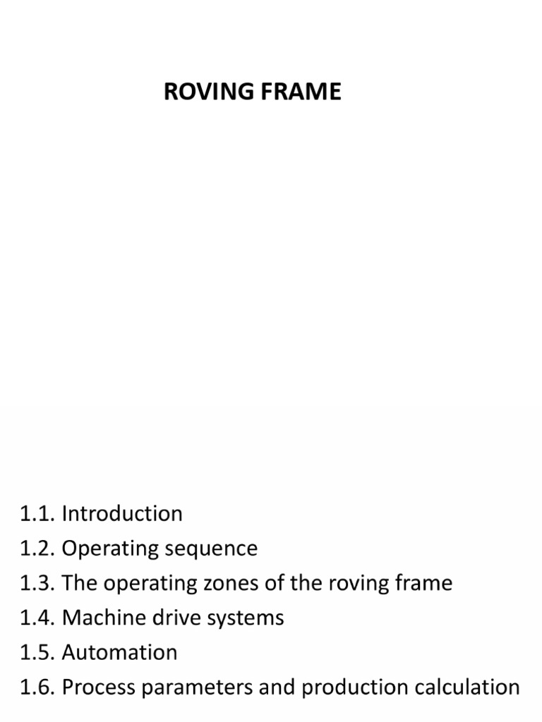 roving FRAME | PDF