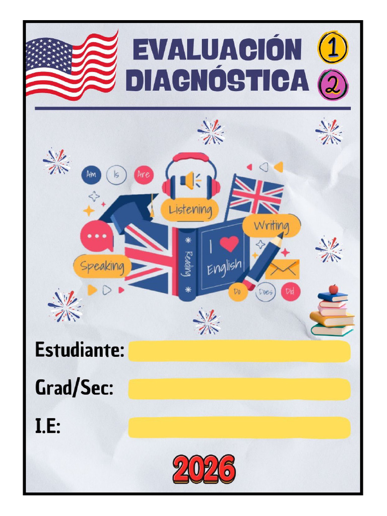 1° 2° Evaluación diagnóstica | PDF | Idiomas del Reino Unido