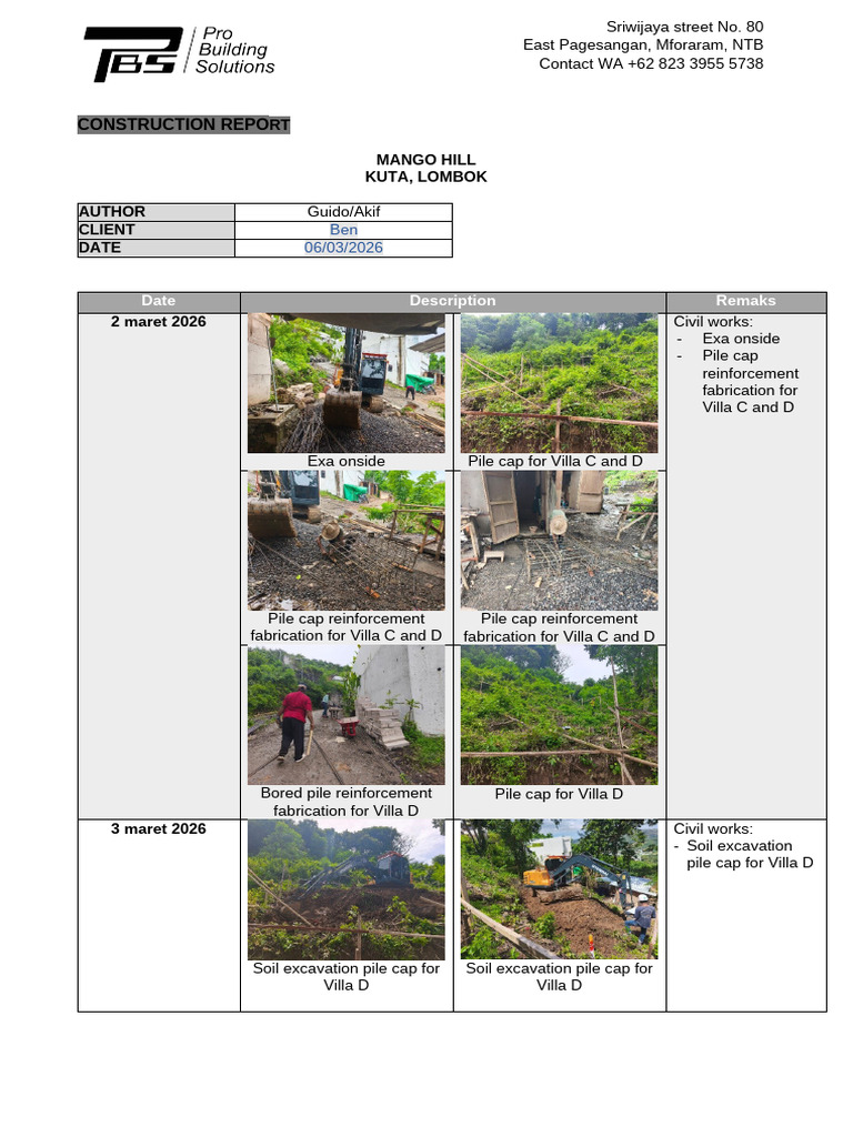 2026.03.06 Progress Report Mango Hill 1 Bed Room | PDF | Components ...
