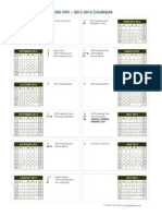 Committee Calendar 2012-2013