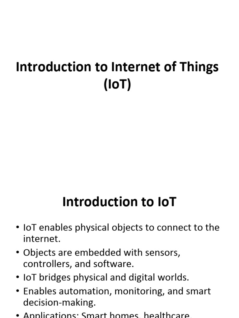 Introduction to IoT With Diagrams (1) | PDF | Internet Of Things ...