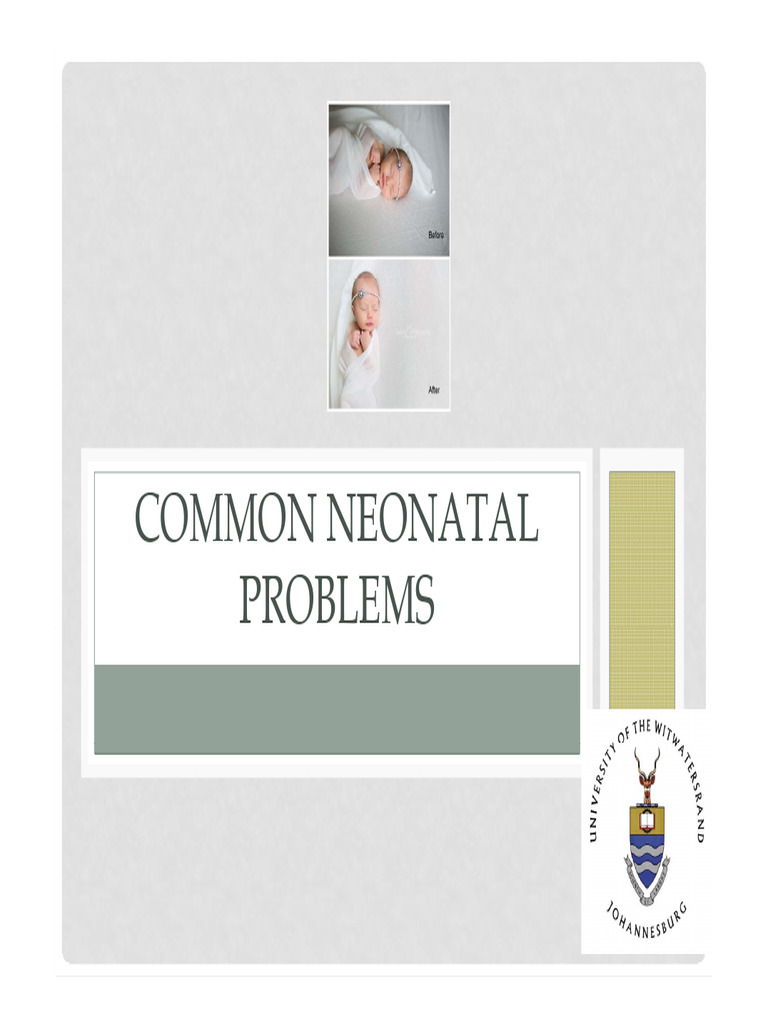 Common Neonatal Problems | PDF | Breastfeeding | Medical Specialties