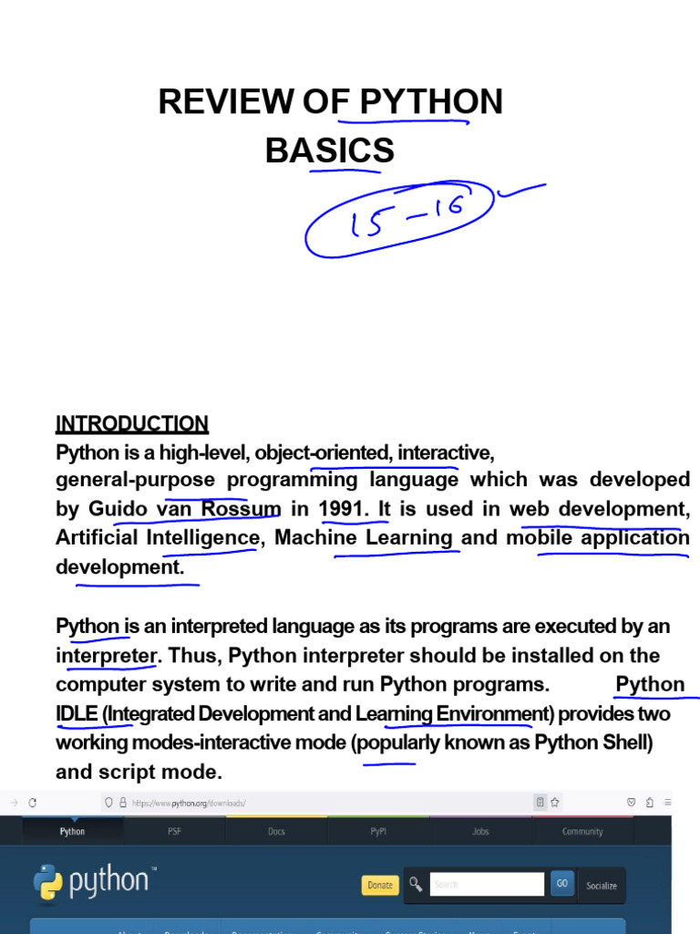 Review of Python Neww-1 | PDF | Reserved Word | Python (Programming ...
