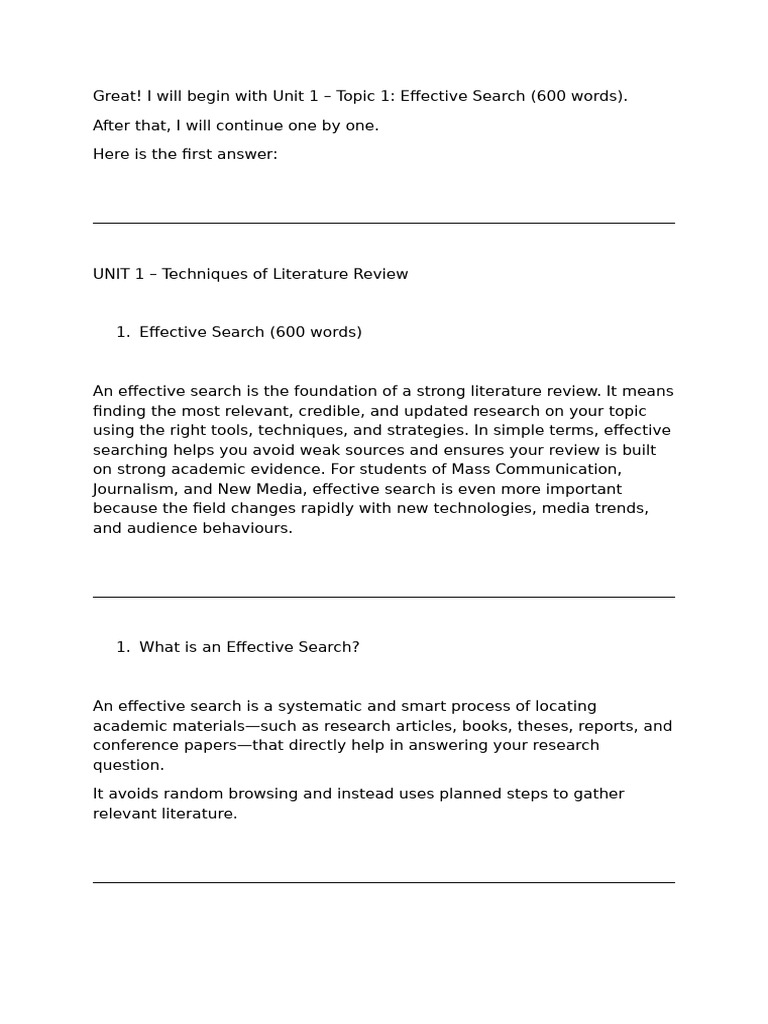 Literature Review Final | PDF | Index Term | Citation