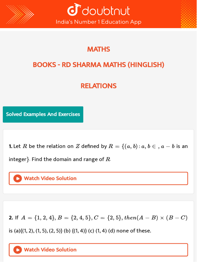 18974-books-doubtnut-question-bank | PDF | Mathematical Concepts ...