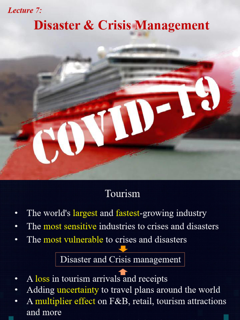 Lecture 7 (1. Disaster or Crisis) | PDF | Tourism | Crisis Management