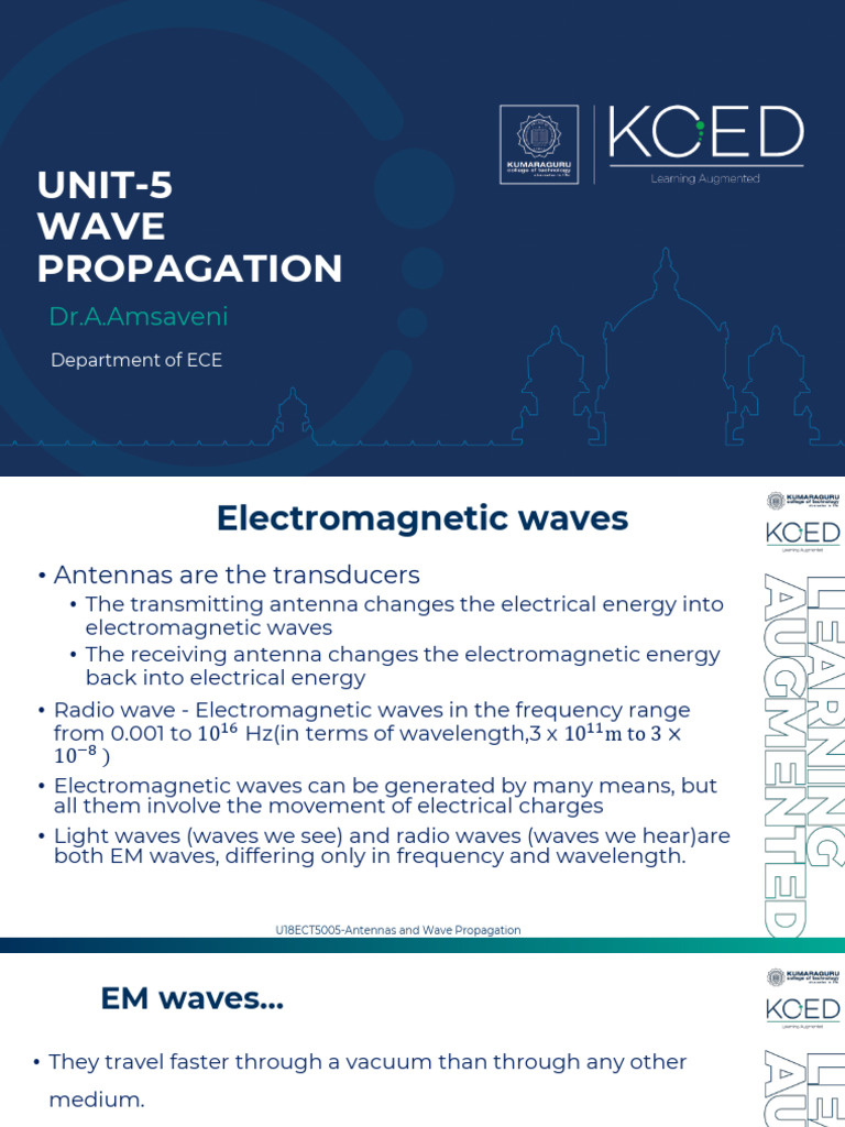 Unit5 Wave Propagation | PDF | Ionosphere | Radio Propagation