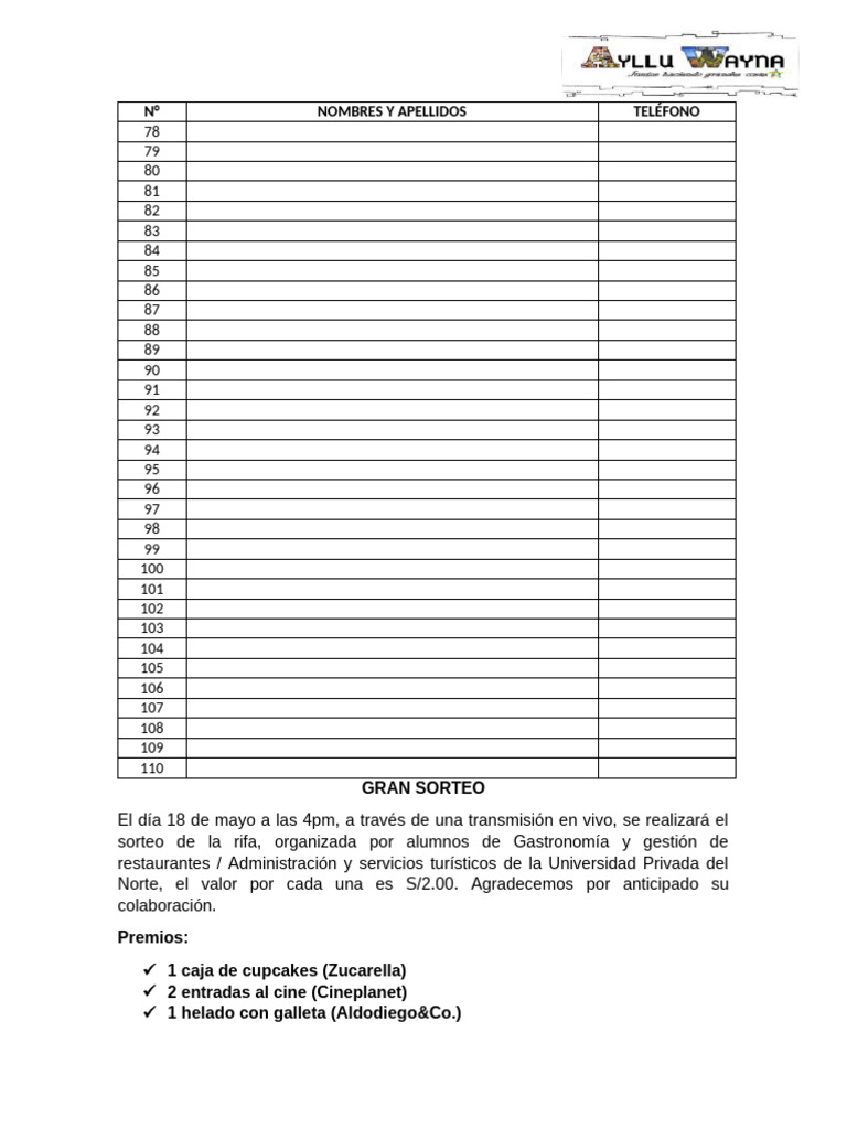 414520929 Formato de Rifa | PDF