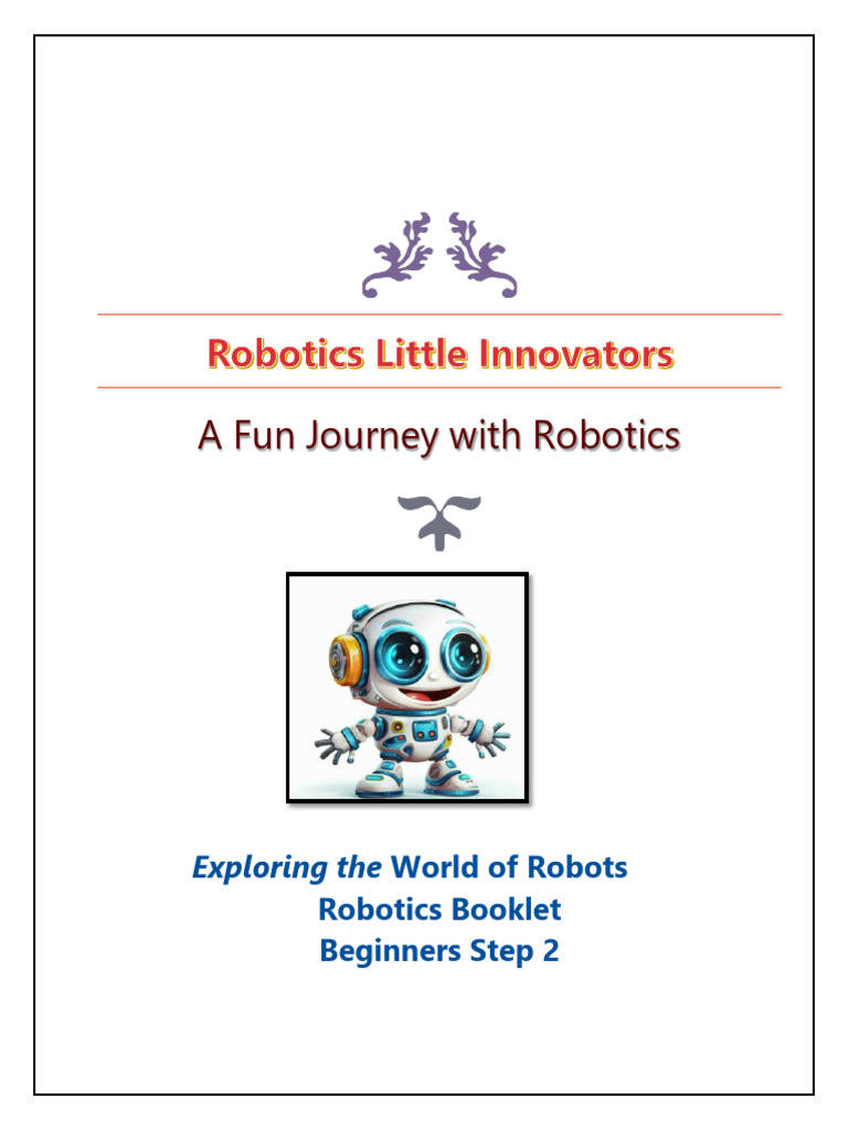 Robotics Booklet Beginners Step 2 | PDF | Robot | Robotics