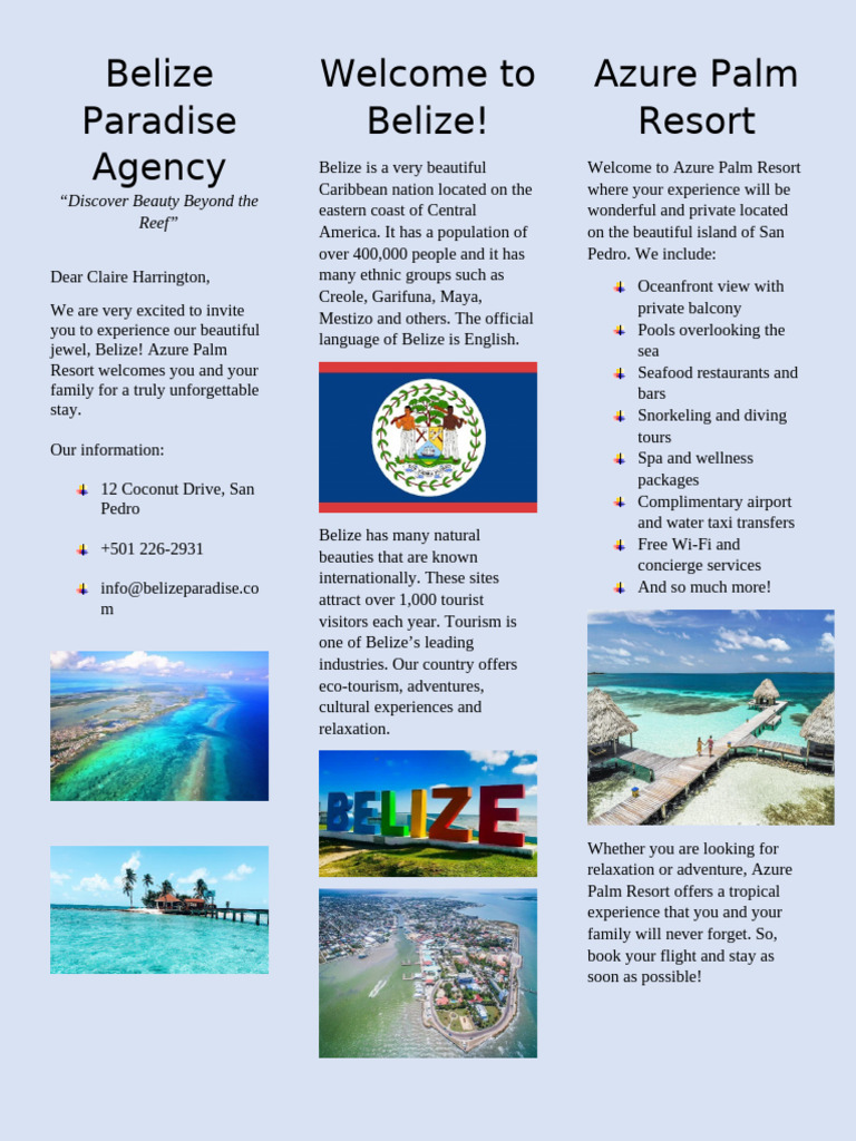 BROCHURE Part 2 | PDF | Belize