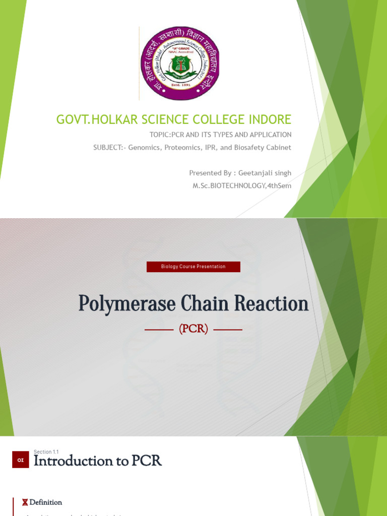 Polymerase Chain Reaction (PCR) Sem4 | PDF | Polymerase Chain Reaction ...