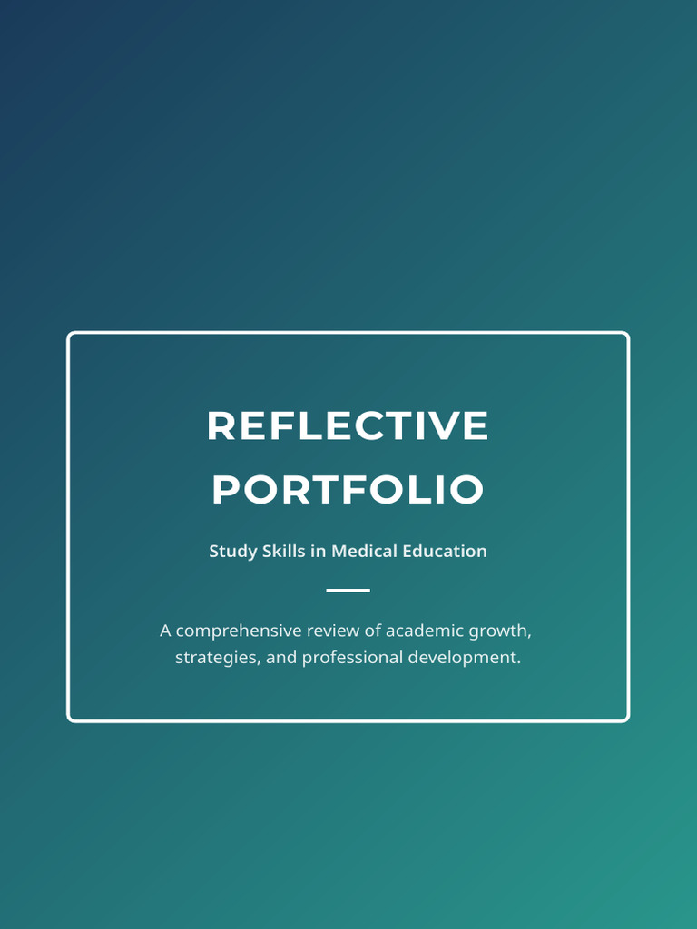 Reflective Portfolio Study Skills | PDF | Study Skills | Procrastination