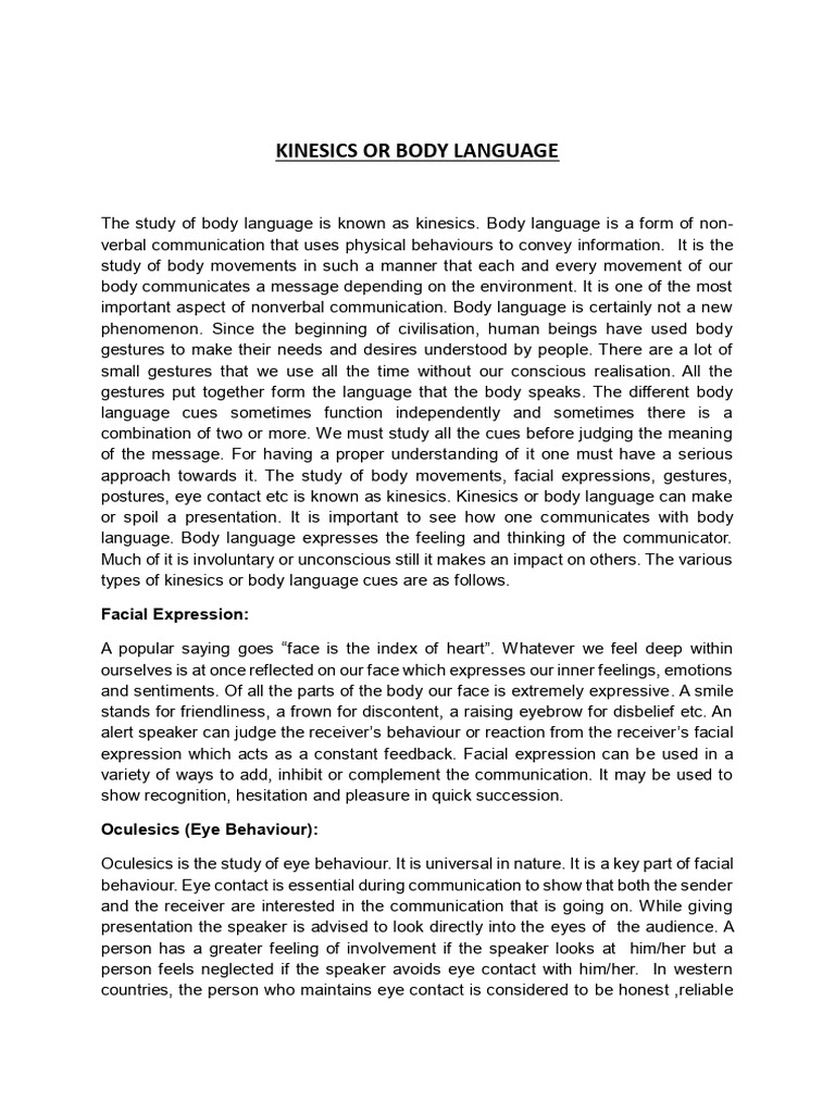 Body Language-2025 (1) | PDF