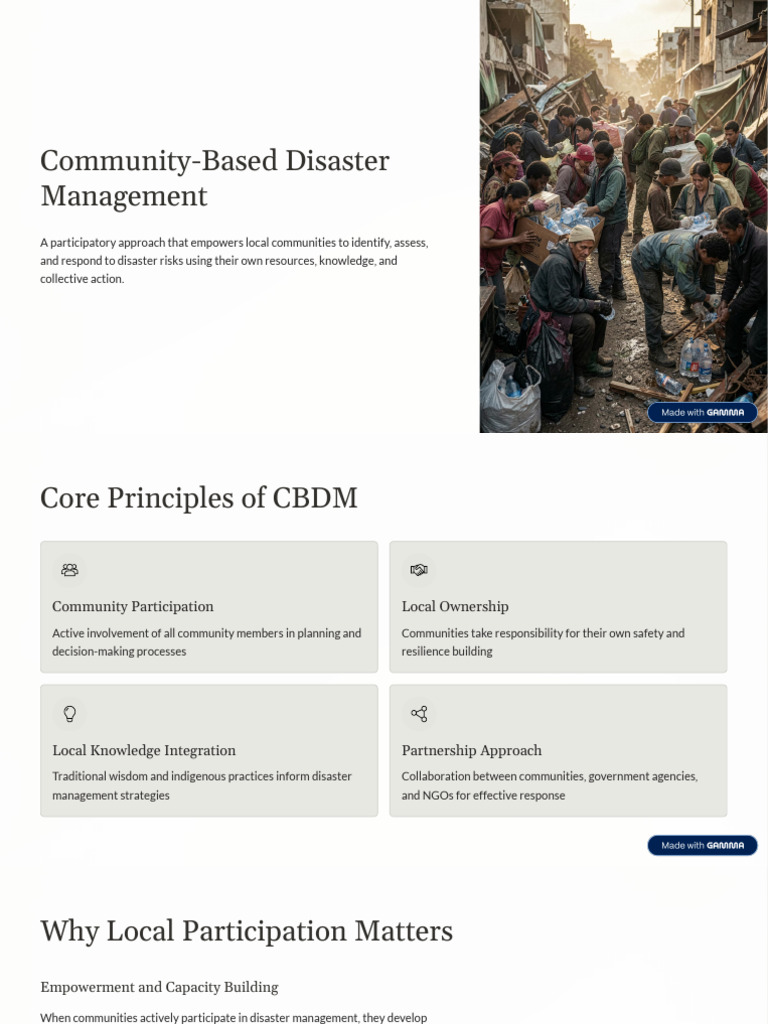 Community-Based-Disaster-Management | PDF | Psychological Resilience ...