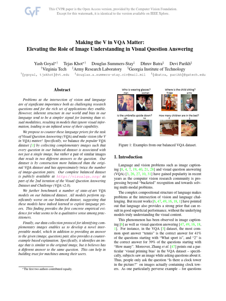 Goyal Making the v CVPR 2017 Paper | PDF | Accuracy And Precision ...